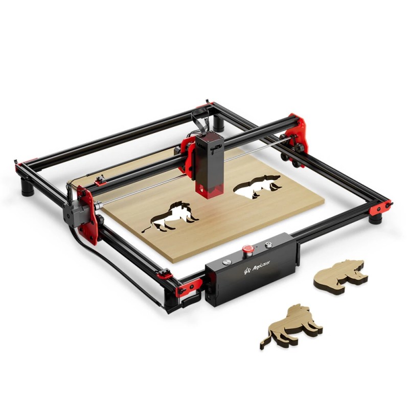 Algolaser tee-se-itse 5W diodilaseri kaiverrin 40x40 cm pöytä offline-ohjaus aloittelijoille