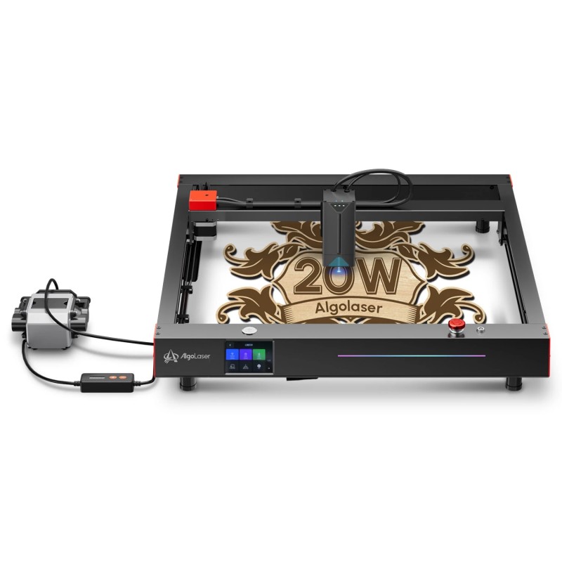 Algolaser delta 22W laserkaiverrus- ja leikkauskone offline-ohjausnäytöllä LightBurn 5G WiFi 440×415 mm