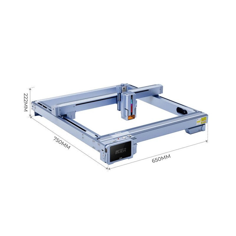 Monipuolinen iKier K1 Ultra 36W laserkaiverrin 410x410mm automaattitarkennus