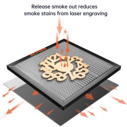 ACMER metallinen hunajakennotyöpöytä suojalevy laserille CO2 diodi kuitu Sculpfun XTOOL ATOMSTACK
