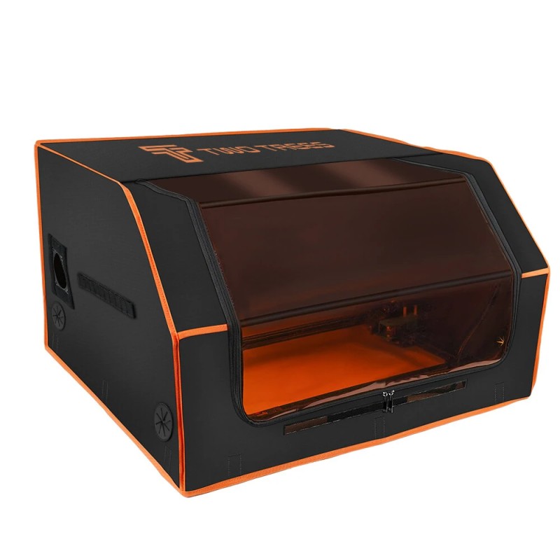 TWOTREES palonkestävä laserkaiverruksen suojakotelo silmäsuojaus 780x720x460 mm pölytiivis ilmanpuhallin