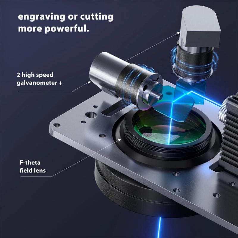 Longer Nano Pro 12W kannettava laserkaiverrin ultranopea 5000 mm/s tarkka 0,01 mm LightBurn LaserGRBL tuettu