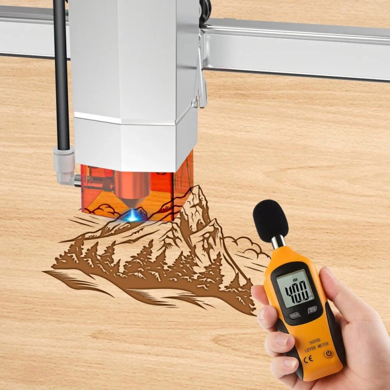 TOOCAA L2 ilma-avustinsarja laserleikkaukseen ja kaiverrukseen 0-28 l/min noin 40 dB