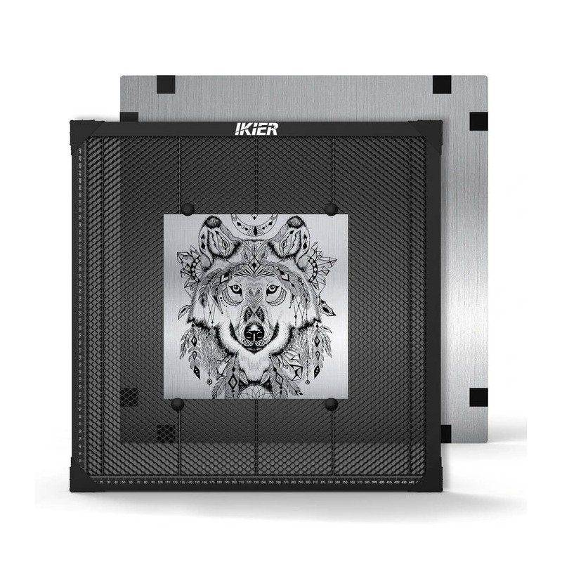 Hunajakennotyöpaneeli iKier täysmetallinen 500x500 mm laserkaiverruskoneille työpöydälle