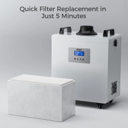 Tehokas iKier D4 savunpoistaja ilmanpuhdistin 3-kerroksinen suodatus harjaton moottori hiljainen käyttö