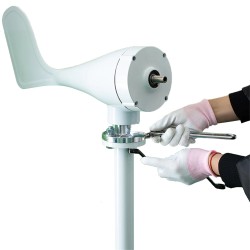 S-muotoinen 6-lapainen tuuliturbiinijärjestelmä ohjaimella ja 300W invertterillä 12V/24V automaattinen lataus IP6-suojaus