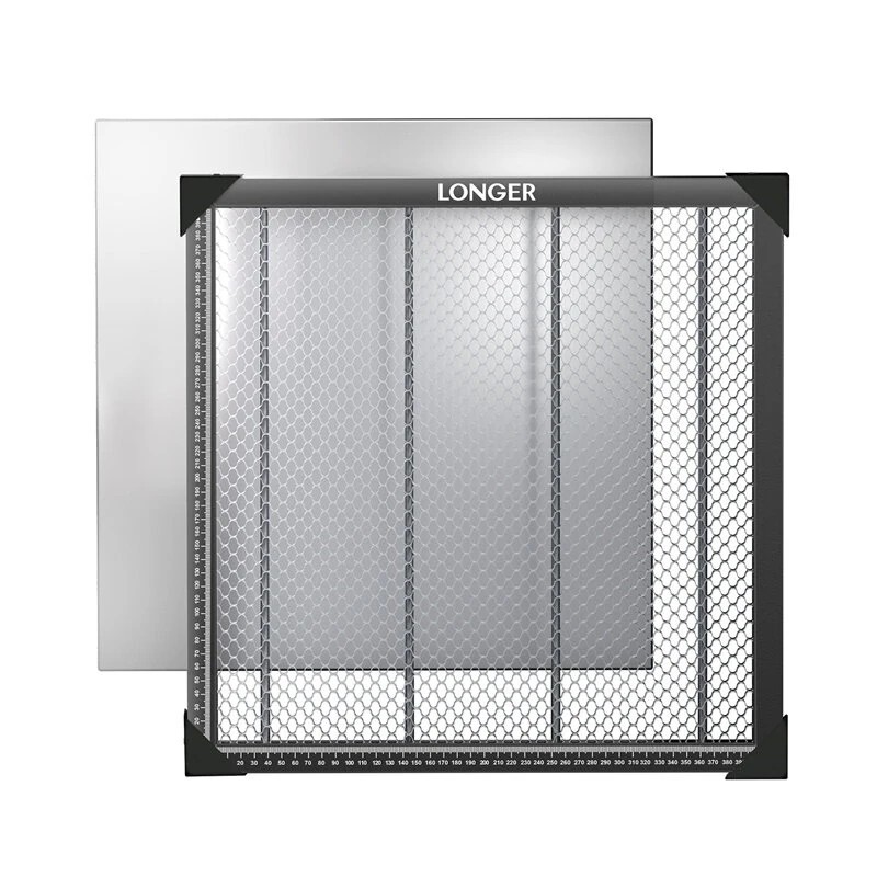LONGER 440x440 mm hunajakennolevy työpöytä korkealaatuinen teräslevy laserkaiverrin lisäosa puulle akryylille