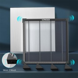 LONGER 440x440 mm hunajakennolevy työpöytä korkealaatuinen teräslevy laserkaiverrin lisäosa puulle akryylille