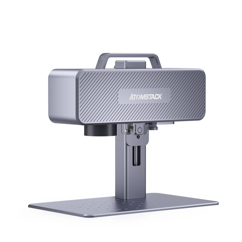 ATOMSTACK M4 kuitulaserkaiverrin 20 W teollisuusluokan erittäin nopea pöytä ja kädessä pidettävä