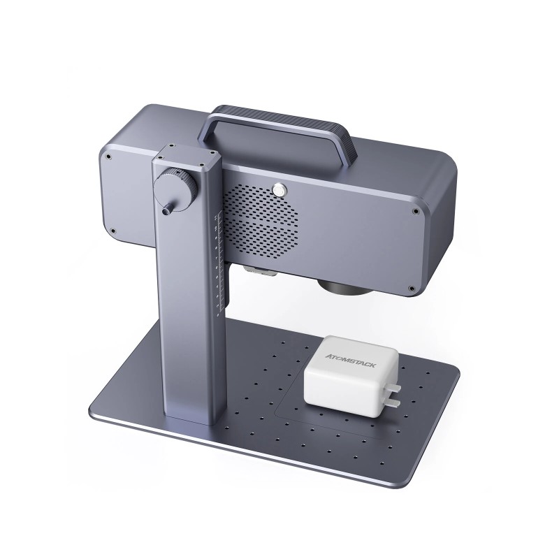 ATOMSTACK M4 kuitulaserkaiverrin 20 W teollisuusluokan erittäin nopea pöytä ja kädessä pidettävä