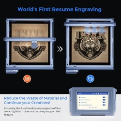 Tehokas iKier K1 Pro 24 watin laserkaiverruskone 4,3 tuuman kosketusnäytöllä moottoroitu Z-akseli