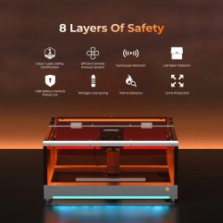 TOOCAA L2 20W laserkaiverrin korkean tarkkuuden työalue 430×400 mm alumiiniseos yhteensopiva LightBurn LaserGRBL