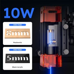 Monipuolinen iKier X10 Pro 10W laserkaiverruskone gen2 pistepuristustekniikalla puu metalli