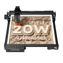 AtomStack päivitetty A20 PRO V2 20W laserkaiverrus ja leikkuri 400 x 365 mm alue