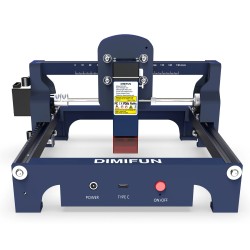 DIMIFUN D9 A25 2,5W laserkaiverruskone 445 nm pistekoko 0,06 mm työalue 130×130 mm