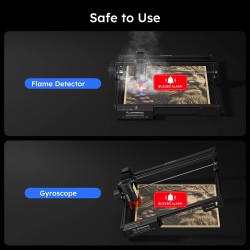 AtomStack päivitetty A20 PRO V2 20W laserkaiverrus ja leikkuri 400 x 365 mm alue