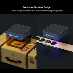 Sculpfun iCube Pro Max 10W kannettava laserkaiverrin savusuodattimella lämpöhälytys 120x120 mm kaiverrusalue