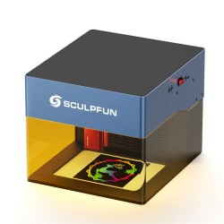 Sculpfun iCube Pro 5W kannettava laserkaiverrin savusuodattimella ja lämpötilahälytyksellä 130x130 mm