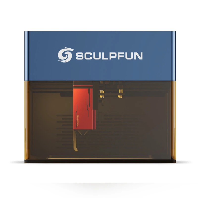 Sculpfun iCube Pro 5W kannettava laserkaiverrin savusuodattimella ja lämpötilahälytyksellä 130x130 mm