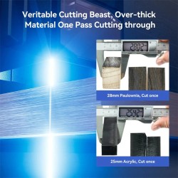 Atomstack A70 Pro 360W laserkaiverrin F60 ilmapuhallus kaksoistilainen automaattitarkennus 70W 500x400 mm puu metalli akryyli