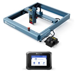 SCULPFUN SF-A9 40 W:n laserkaiverrus ja leikkauskone 3,5 tuuman kosketusnäytöllä ja RA Pro Max -kiertoistukalla