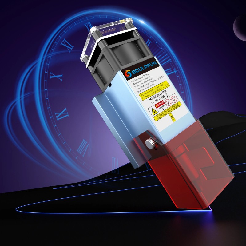 SCULPFUN S9 Pro 10W laserkaiverruskone tarkka 400x410 mm täysmetallinen nopea asennus