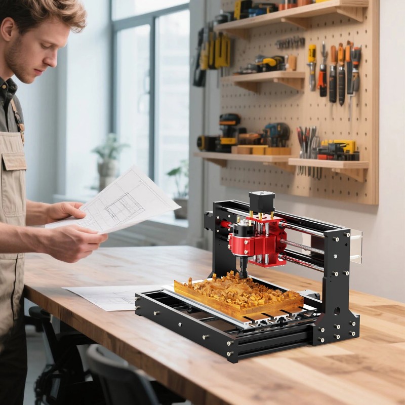 TWO TREES TTC3018 Pro tee-se-itse CNC-kaiverruskone 300x180x40 mm aloittelijaystävällinen