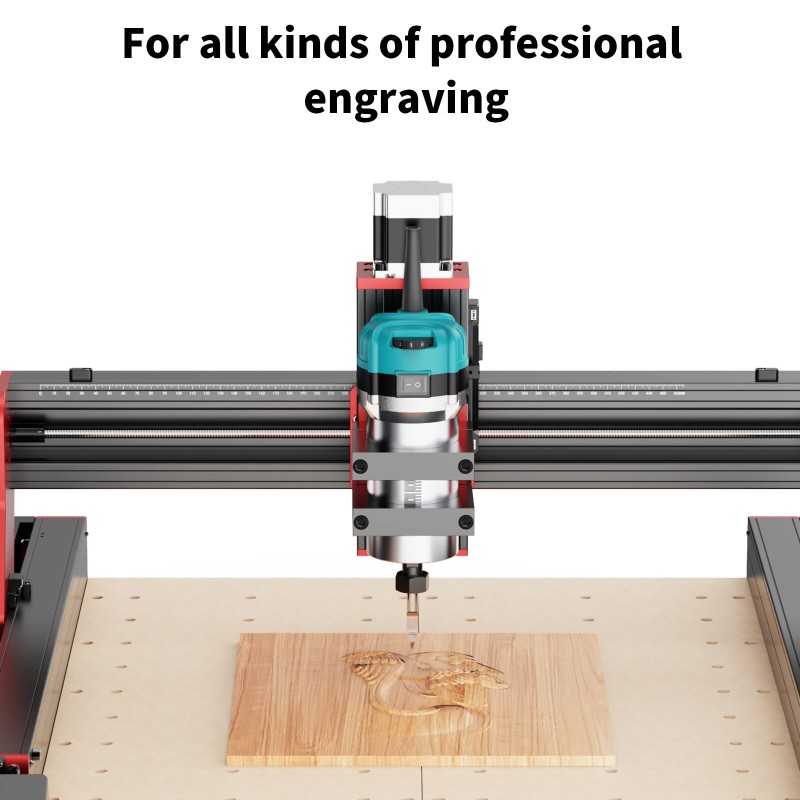 TWO TREES TTC450 Pro CNC-kaiverruskone CNC Vacuum Monster M1 imurisarjalla ja 800W puuntyöstöjyrsin