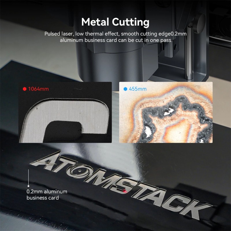 Atomstack A20 1064nm 20W infrapunalaserkaiverrin metallille ja leikkaukseen