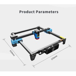 TWO TREES TTS-55 PRO diodilaserkaiverrin 300x300 mm kaiverrus- ja leikkaustyökalu puulle metalli lasi nahka
