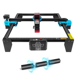 TWO TREES TTS-10 Pro 10W laserkaiverrin 300x300mm 3,5 tuuman kosketusnäyttö 150mm jalkatolpat sovellusyhteys kaukosäädin