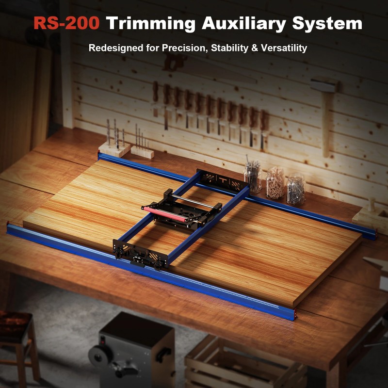 TWO TREES RS-200 puuntyöstöhöylän liukupöytä 800×1780×80 mm vakaa tehokas helppokäyttöinen