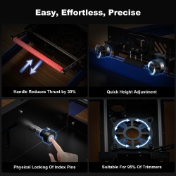 TWO TREES RS-200 puuntyöstöhöylän liukupöytä 800×1780×80 mm vakaa tehokas helppokäyttöinen