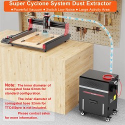 TWO TREES veistoskoneen imuri 1200 W 12 l 6-suodatinjärjestelmä hiljainen korkea imuteho teollisuuskäyttöön