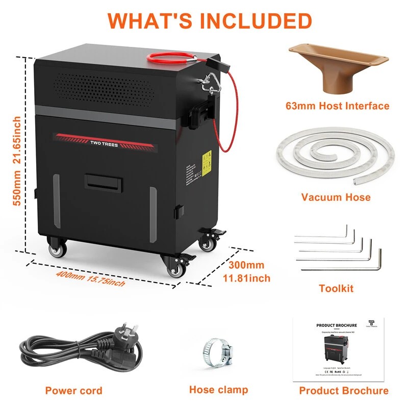 TWO TREES veistoskoneen imuri 1200 W 12 l 6-suodatinjärjestelmä hiljainen korkea imuteho teollisuuskäyttöön
