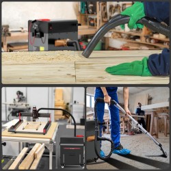 TWO TREES veistoskoneen imuri 1200 W 12 l 6-suodatinjärjestelmä hiljainen korkea imuteho teollisuuskäyttöön