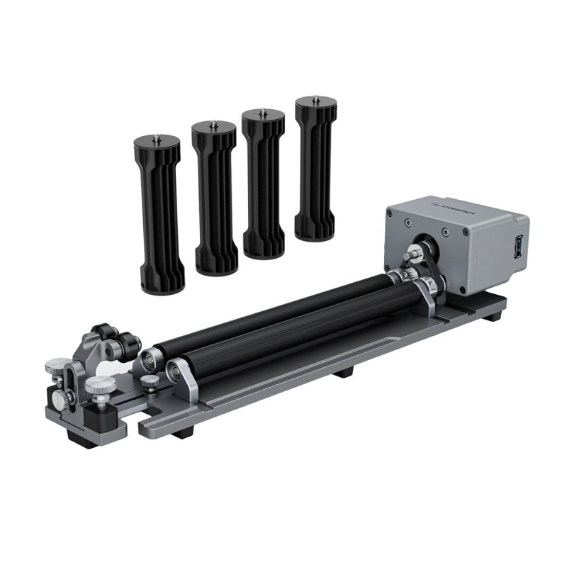 ATOMSTACK R6 rulla akseli laserkaiverrukseen sylintereille 1 80 mm halkaisija 1 m pituus 3 kg kantavuus