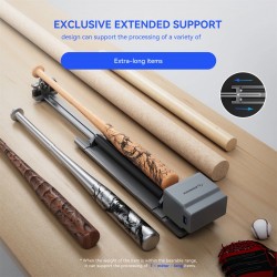 ATOMSTACK R6 rulla-akseli laserkaiverrukseen sylintereille 1–80 mm halkaisija 1 m pituus 3 kg kantavuus