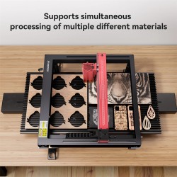 ATOMSTACK R5 kuljetinhihna 800×365mm 1,2m 24000mm/s yhdellä napsautuksella vaihdettava rulla-tasotila