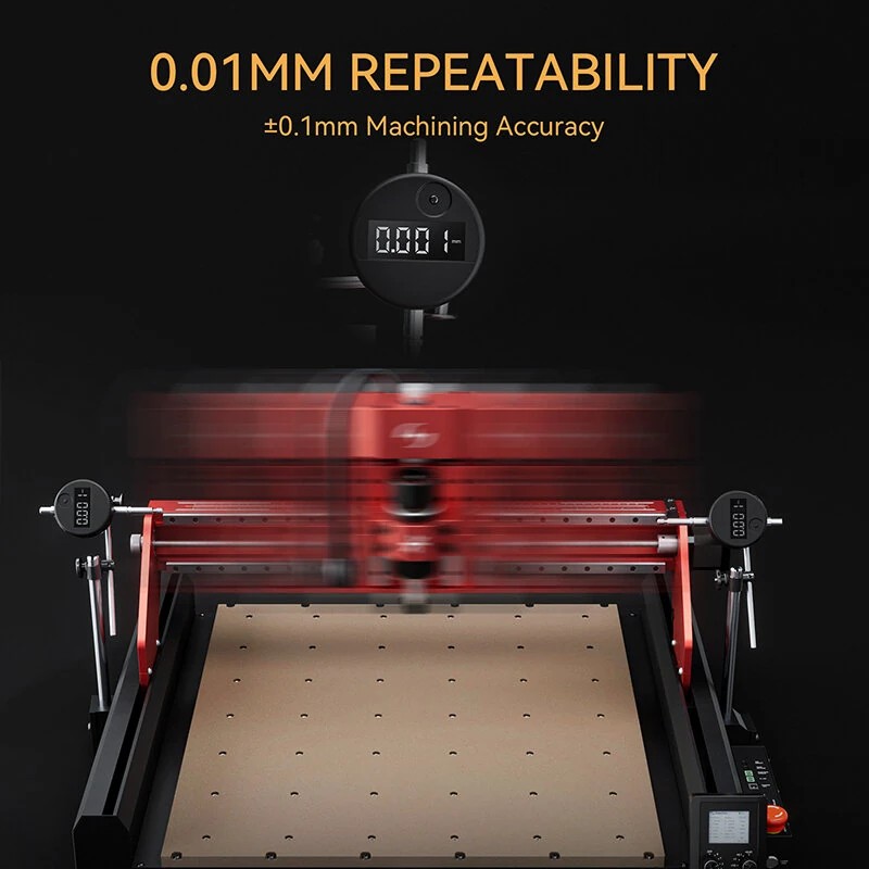 Atomstack C4 Pro cnc-kaiverrin 0,1 mm paikannustarkkuudella metalli- ja puutöihin