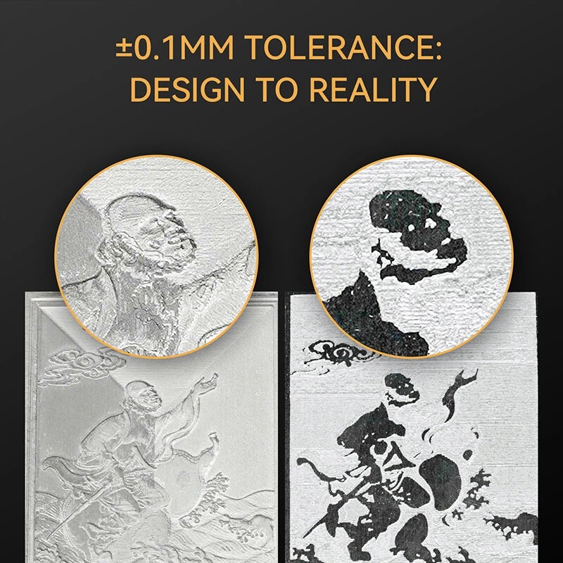 Atomstack C4 Pro cnc-kaiverrin 0,1 mm paikannustarkkuudella metalli- ja puutöihin