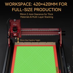 Atomstack C4 Pro cnc-kaiverrin 0,1 mm paikannustarkkuudella metalli- ja puutöihin