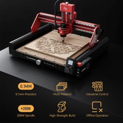 Atomstack C4 Pro cnc-kaiverrin 0,1 mm paikannustarkkuudella metalli- ja puutöihin