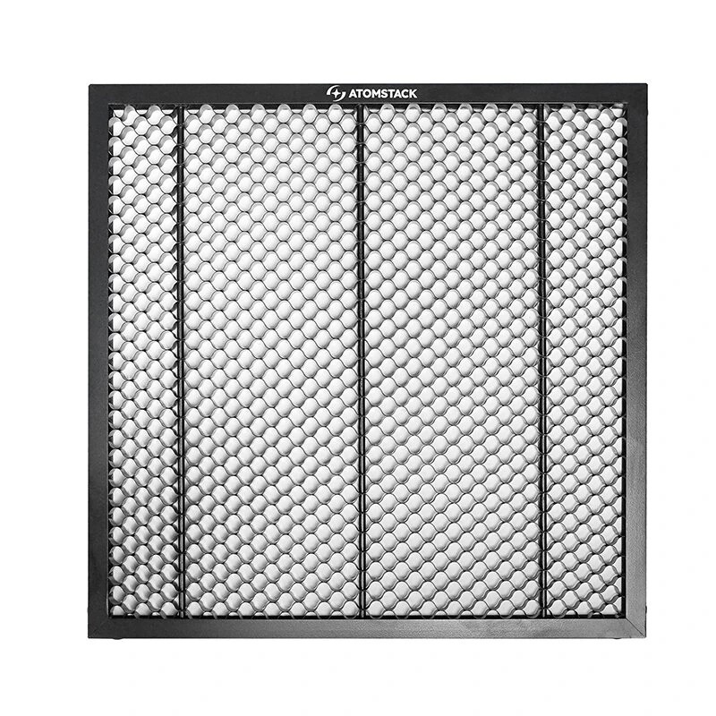 Atomstack hunajakennopaneeli 325x325 mm täysmetallinen leikkuusalusta kiinnittimillä nopealla lämmönpoistolla