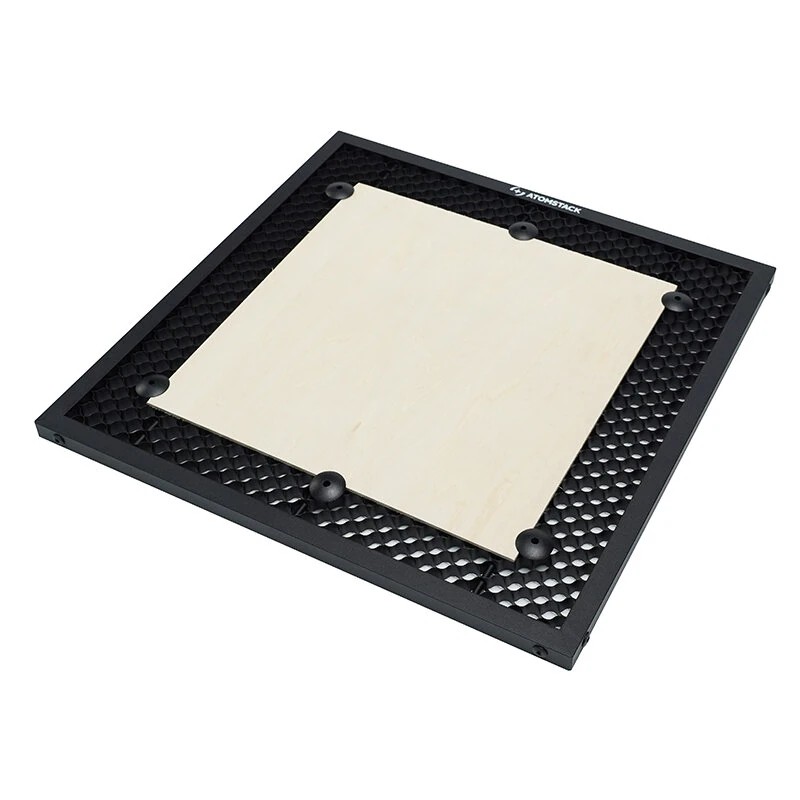 Atomstack hunajakennopaneeli 325x325 mm täysmetallinen leikkuusalusta kiinnittimillä nopealla lämmönpoistolla