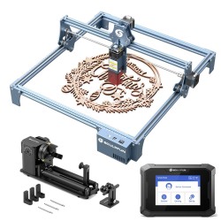 SCULPFUN S9 Pro 10W laserkaiverruskone TS1 kosketusnäytöllä ja RA Pro Max nelitoimintoisella Y akselin rullamoduulilla