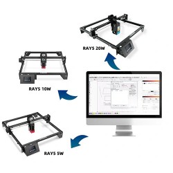LONGER RAY5 20W laserkaiverrus ja -leikkuri, kiinteä tarkennus, erittäin tarkka laserpiste