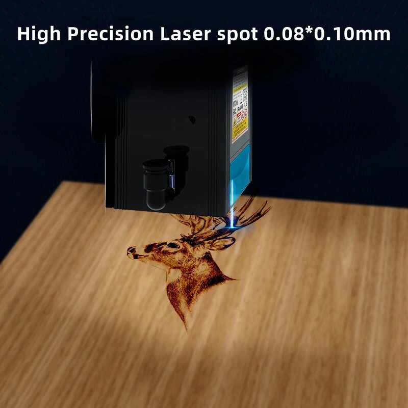 LONGER RAY5 20W laserkaiverrus ja -leikkuri, kiinteä tarkennus, erittäin tarkka laserpiste