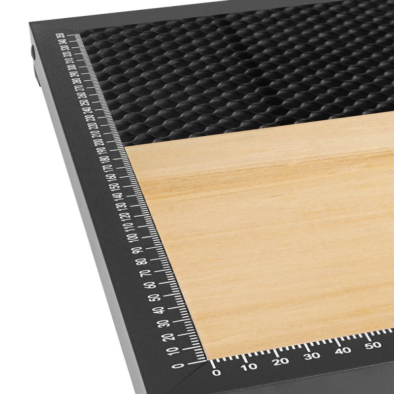 TWO TREES hunajakennopöytä laserleikkaus- ja kaiverrustaso 400x400x22 mm