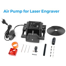 TWOTREES 30L musta ilmapumppu 220V laserkaiverruskoneelle sopii Sculpfun Atomstack Xtool Ortur